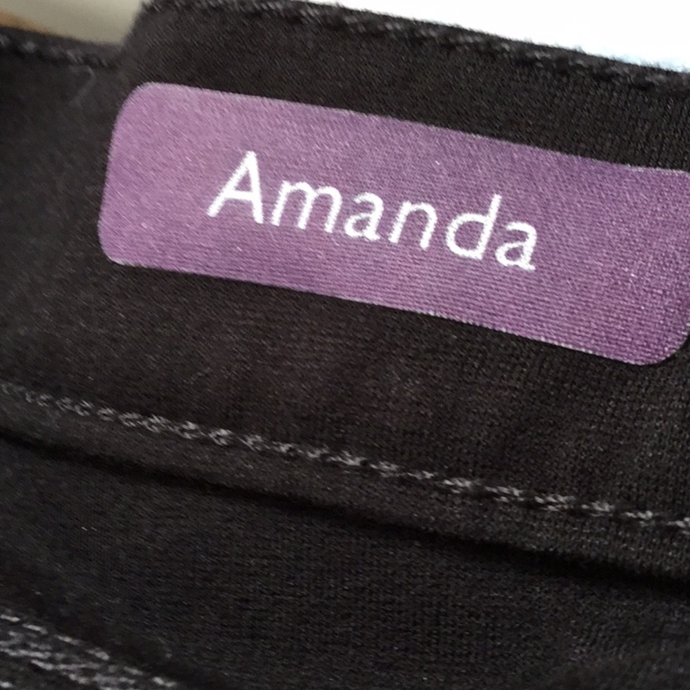 Gloria Vanderbilt Amanda Black Jeans size 6 - Picture 6 of 7